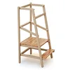 Image de WEBABY - Tour d'Observation / d'apprentissage en bois hêtre verni | 100 x 97 x 164,5 cm | Hauteur idéal pour plan de travail |