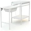 Image de AT4 Table à Langer à Roulettes avec Baignoire Laqué Blanc