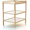 Image de FORMULA BABY Table à langer | fabriquée en hêtre massif | 4 roulettes directionnelles avec frein | utilisable jusqu'à 12 mois | 2 étagères pratique pour ranger