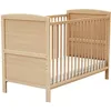 Image de AT4 - Lit bébé évolutif en bois 60 x 120 ESSENTIEL Hêtre verni | 124 x 64 x 86,5 cm | Lit transformable en lit junior