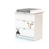 Image de WEBABY - Commode à langer Panda Blanc ALBA | 3 tiroirs | 79 x 65 x 92 cm | Plan à langer amovible inclus
