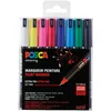 Image de POSCA 181708 - Marqueurs POSCA à Pointe calibrée, Lot de 8, Couleurs de Base