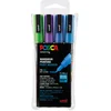 Image de Posca Set 4 MARQUEURS PC3M Pochette Paillettes Froides