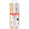 Image de Mitsubishi Pencil - 5 Stylos Rollers Encre Gel - Uni-Ball Signo - Couleurs Pailletées - Pointe 1 mm - Écriture Large - Rollers Créatifs pour Carterie et Loisirs Créatifs
