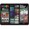 Image de POSCA, Mallette Sticker Graffiti - 20 Marqueurs peinture base eau