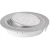 Image de Kit 3 spots orientables pour meubles Pluton d'Arlux - 2W - 4000K - Ø70mm - Acier brossé
