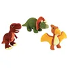 Image de JEMINI 024198 Les JEMINOSAURES Lot de 3 Peluches Dinosaure : Tyrannosaure, Ptenanodon et Triceratops +/- 18 cm 100% recyclé