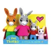 Image de Coffret Peluche Trotro et Famille +/- 15 cm - JEMINI - Trotro sa maman son papa et sa petite soeur.