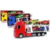 Image de Véhicule dIntervention - TURBO CHALLENGE - Camion Transport - 1/24 - 4 Voitures Sportives - Couleur Aléatoire