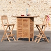 Image de Macabane - Chaise pliante de bar Fun teck - 45x52x113.5 cm OS