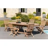 Image de Macabane - Table ovale extensible Fun teck - 180/240x100 cm OS
