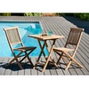Image de Macabane - Table carrée pliante Fun teck massif - 60x60x76 cm OS