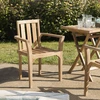 Image de Macabane - 2 Fauteuils empilables Fun teck massif - 60x62x92 cm OS