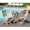 Image de Macabane - Table carrée pliante Fun teck massif - 70x70x75.5 cm OS