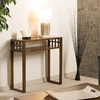 Image de Macabane - Console 1 étagère Netz marron - 83x33x79 cm OS