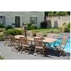 Image de Macabane - Table double extension centrale Fun teck - 200/300x120 cm OS