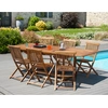 Image de Macabane - Table rectangulaire extensible Maeva teck huilé - 180/240x100 cm OS