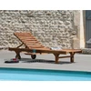 Image de Macabane - Bain de soleil Maeva teck huilé - 65x205x30 cm OS