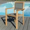 Image de Macabane - 2 Fauteuils empilables Fun teck - 55x52x89 cm OS