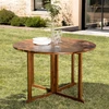 Image de Macabane - Table papillon Maeva Bois Huilé - 120x120x75 cm OS
