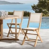 Image de Macabane - Ensemble de 2 chaises de jardin pliantes beige OS