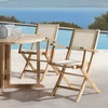 Image de Macabane - Ensemble de 2 fauteuils de jardin pliants beige OS