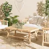 Image de MACABANE Will - Table Basse rect. Borneo en Branches de Teck Double Plateau