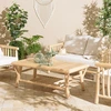 Image de Macabane - Table basse BORNEO en branches de teck naturel - 120x65x46 cm OS