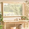 Image de MACABANE Will - Miroir rectangulaire en Branches de Teck Naturel