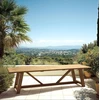 Image de Macabane - Table à manger de jardin en bois de teck recyclé naturel - 300x100 cm OS