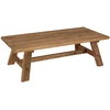 Image de Macabane - Table basse rectangulaire bois Pin recyclé Andrian marron - 140x70 cm OS