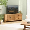Image de Macabane - Meuble TV 2 tiroirs 2 portes/ longueur 155cm bois pin recyclé SANDY OS