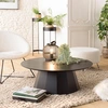Image de Macabane - Table basse ronde Daly noire - 90x90 cm OS