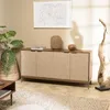 Image de MACABANE Alix - Buffet en Bois de manguier 4 Portes Motifs Ethniques