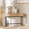 Image de Macabane - Console 2 tiroirs rotin Marceau - 100x40x79 cm OS