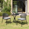Image de Macabane - 2 Chaises rotin synthétique noires - 56x62x78 cm OS