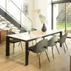 Image de MACABANE Tom - Lot de 2 chaises Velours Vert Sapin Dossier Ouvert Pieds Acier