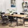 Image de Macabane - Table à manger Carla sapin/métal - 220x100 cm OS
