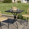 Image de Macabane - Table de jardin Vianney 2 personnes noire - 70x70x72 cm OS