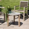 Image de Macabane - Table d'appoint ronde Hans béton/bois - 50x51.5x49 cm OS