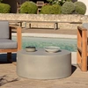 Image de Macabane - Table basse ronde béton grise - 79x79x32 cm OS