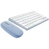 Image de T’NB Clavier et Souris sans Fil Bluetooth, Clavier Aluminium, Design Coloré, Rechargeable Haute Autonomie, Souris Silencieuse, Compatible Windows   Bleu