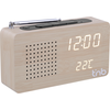Image de Radio réveil FM - LED - effet bois TNB