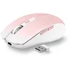 Image de T'nB - Souris sans Fil Design, Double Mode Bluetooth et USB-A, Rechargeable Haute Autonomie, Silencieuse, Précision 1600 DPI, 6 Boutons, Compatible Windows, Linus et MacOs - Rose
