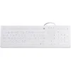Image de T'nB - Clavier Filaire Médical 100% Etanche certifié IP68, Résiste à l'eau et à la Poussière, Rétroéclairé, Layout Français AZERTY, Revêtement Silicone Facilement Nettoyable, Antibactérien- Blanc