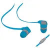 Image de WE Écouteurs Intra-Auriculaires et Micro, Oreillettes Intra-Auriculaires Filaires Plat Prise Jack 3,5mm Anti-Bruit Casque Ergonomique Stéréo avec Microphone avec pour iPhone, Smartphones Android et MP3 - Bleu