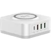 Image de WE Chargeur Secteur 3 Port USB A + 1 Port USB-C + 1 Socle Charge sans-Fil, Total 32W, Power Delivery/QC 3.0, Coloris Blanc.