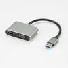 Image de D2 Diffusion Adaptateur USB 2.0 Male/HDMI F + VGA F HDMI 1920 * 1080P, Adaptateur USB-C mâle/USB A Femelle Inclus, boîtier métal