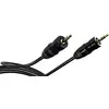 Image de Linéaire X196LG Cable audio stéréo Jack 3.5mm Male / Male connecteurs plaqués or finition aluminium pour amplificateur home-cinéma, chaîne Hi-Fi, TV, barre de son, smartphone, tablette, PC etc. 5m
