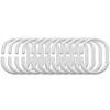 Image de Frandis 190105 Anneaux pour Rideau de Douche Lot de 12 Opaque/Blanc 6 x 2,5 x 19,5 cm